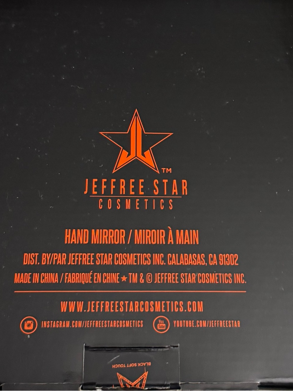 JeffreeStar-Shaped Hand Mirror with Orange Drip Design - Picture 2 of 4